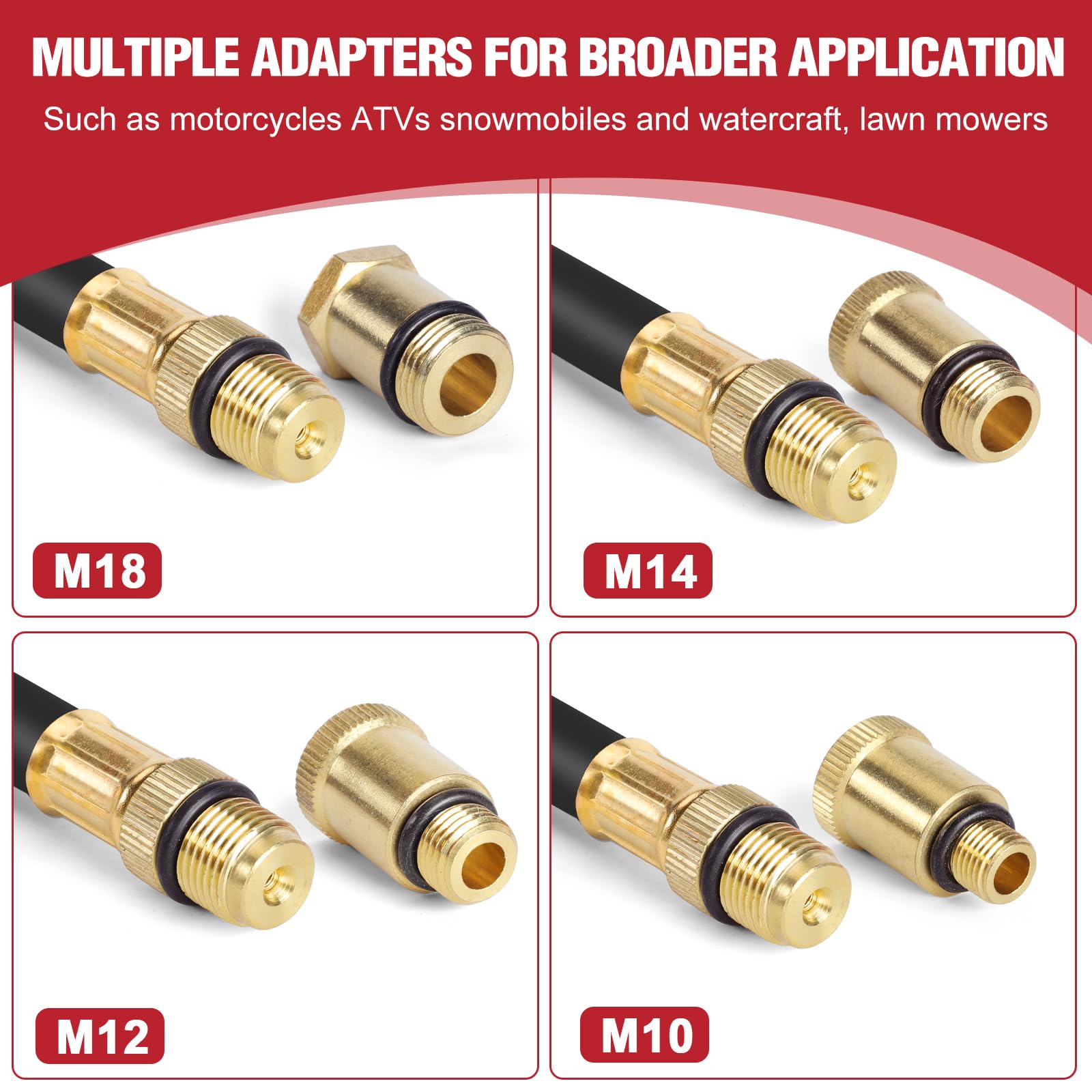 BETOOLL adapters provide compatibility for cars, boats, trucks, and more engines.