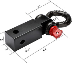 BETOOLL D-ring shackle close-up highlights forged steel durability.