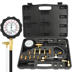 BETOOLL fuel injector pressure tester kit in a black case for precise diagnostics