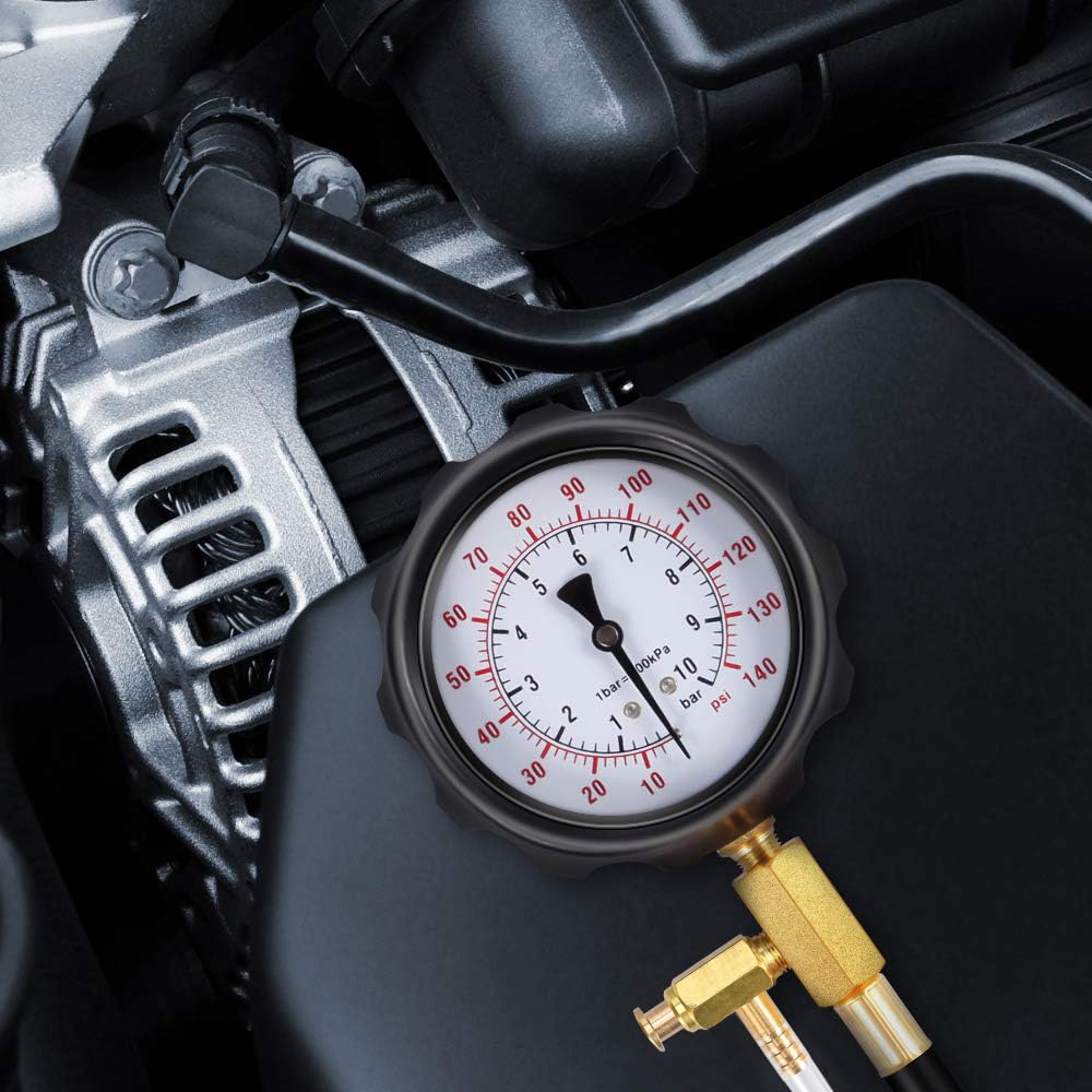 BETOOLL dual-scale gauge clearly shows psi and bar readings for clarity