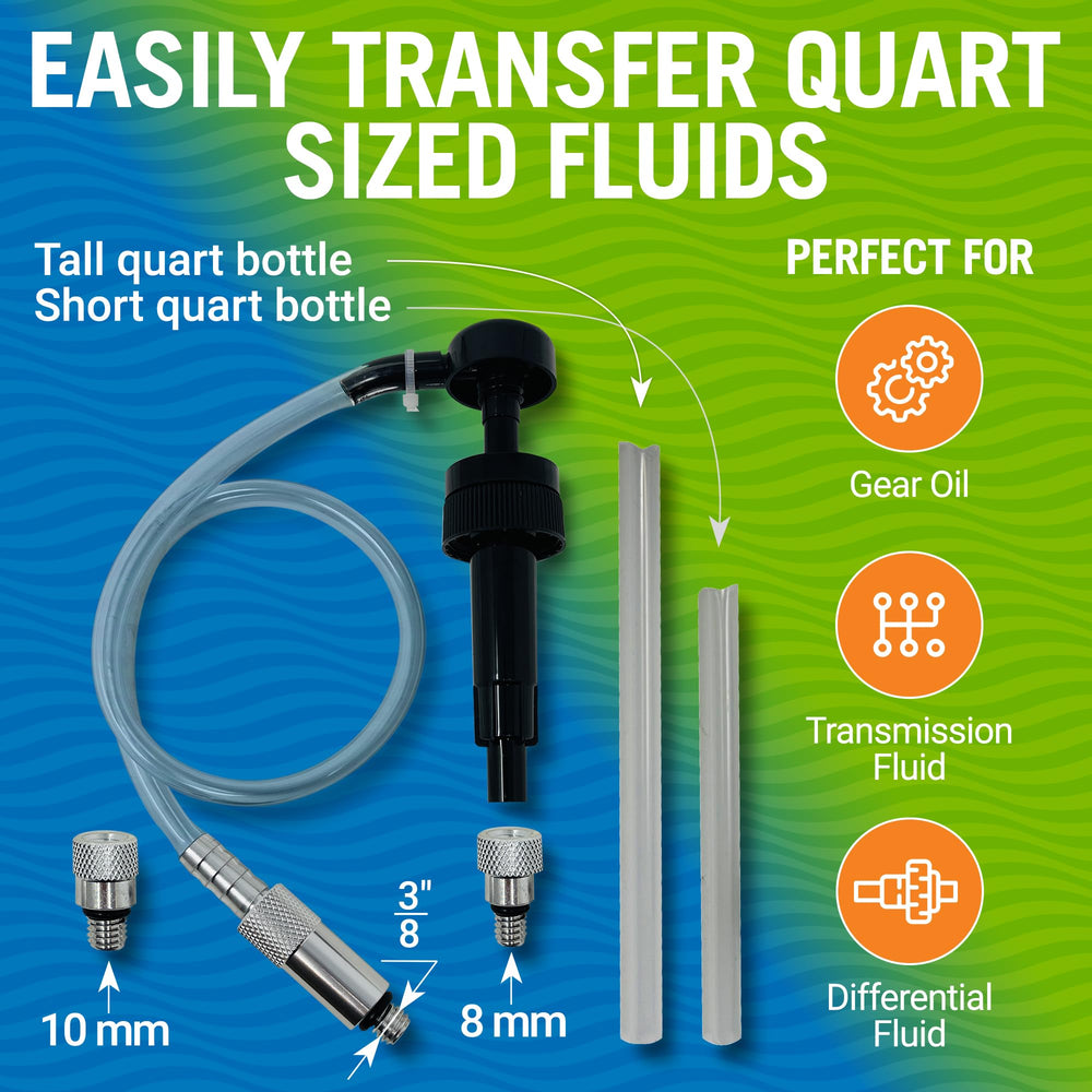 Better Boat gear oil transfer pump in action, showing clean, precise fluid flow.