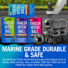 Better Boat hitch includes lock washer and nut for a tight, secure connection.