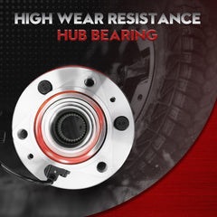 Betthand 3-bolt flange front wheel hub ensures a secure, triangular fit.