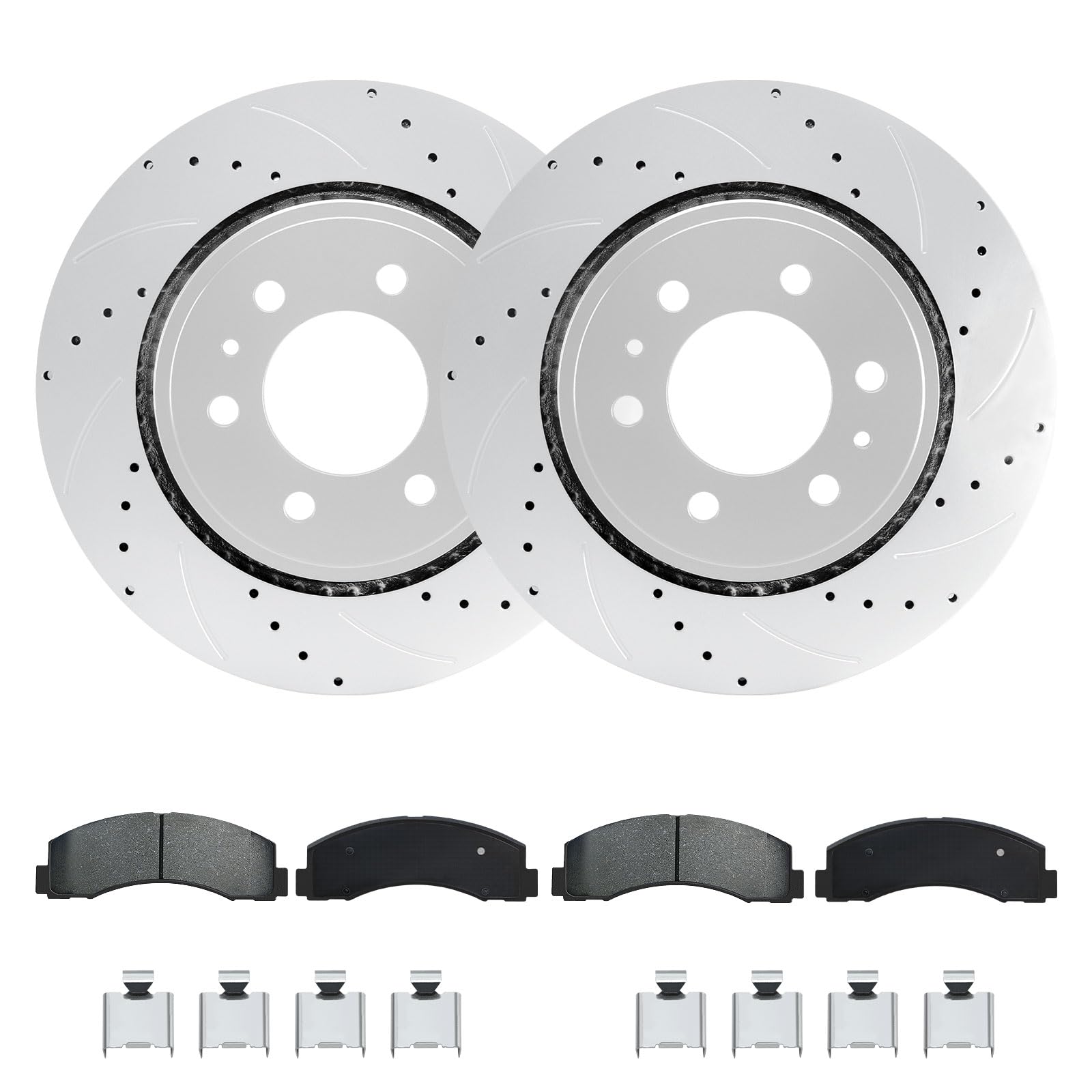Betthand Geomet-coated rotors 13.78-inch resist corrosion for harsh climates.
