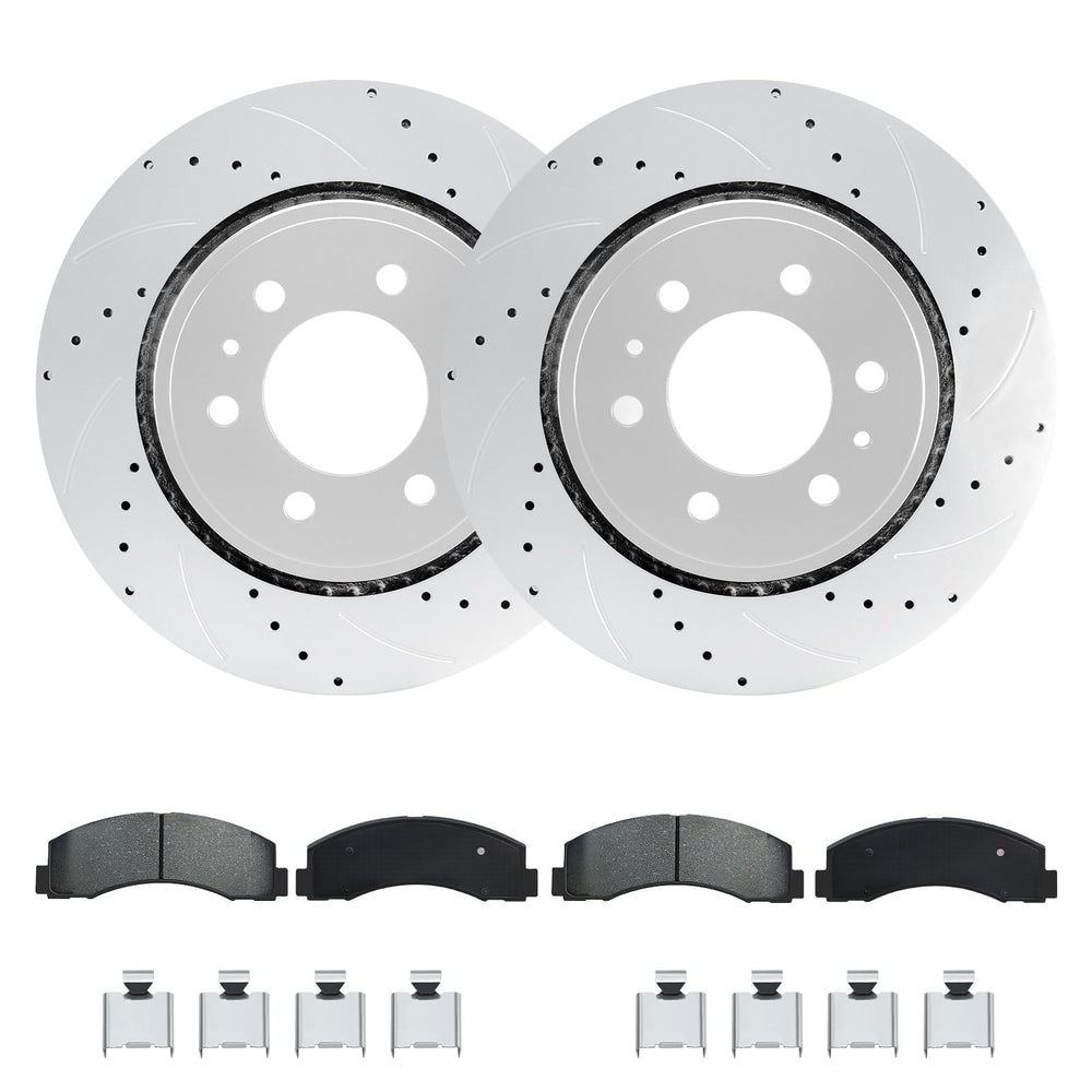 Betthand Geomet-coated rotors 13.78-inch resist corrosion for harsh climates.