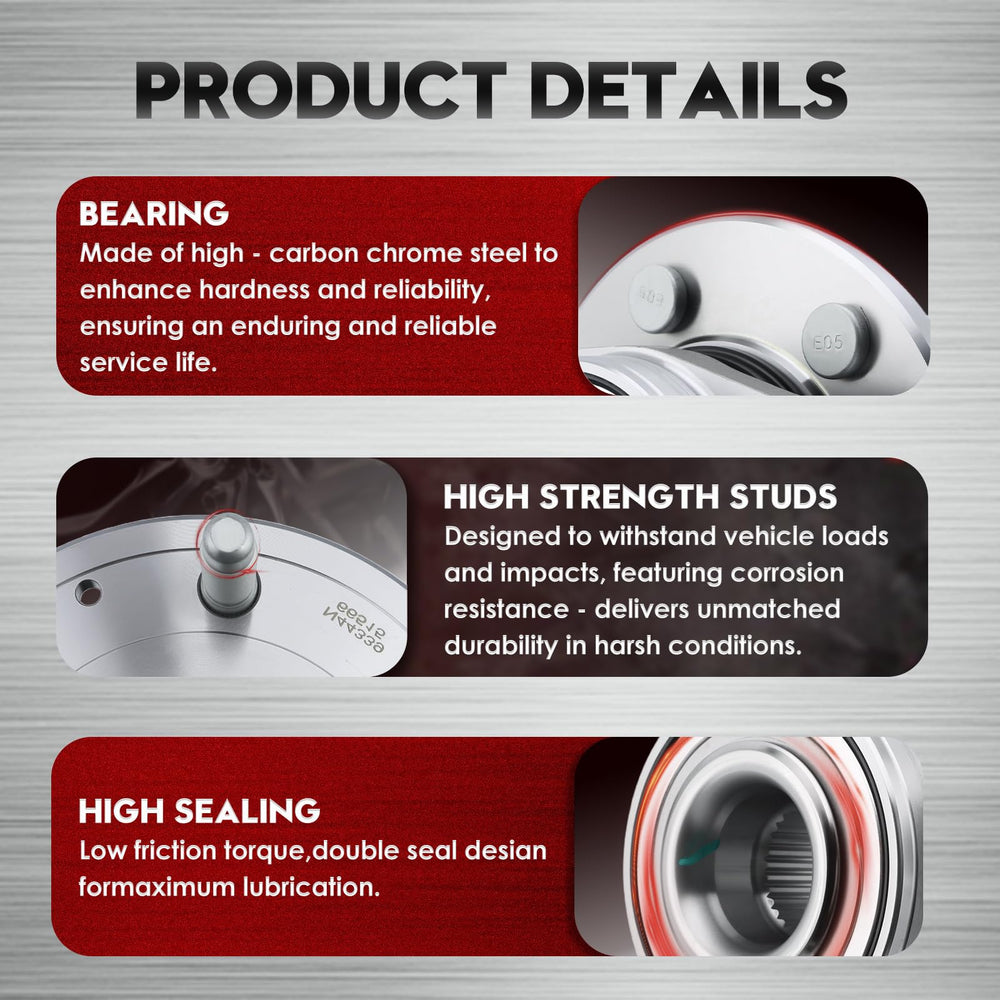 Betthand six-bolt lug pattern for broad compatibility.