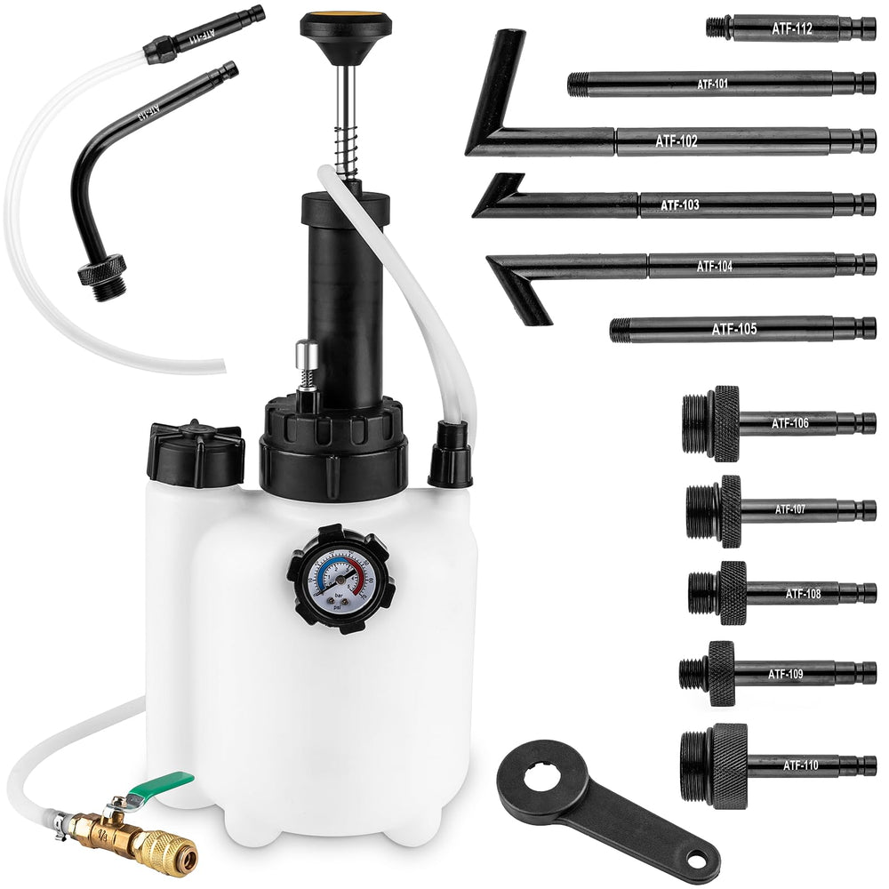 BetyBedy 3L transmission pump kit laid out for maintenance purposes, showing full setup