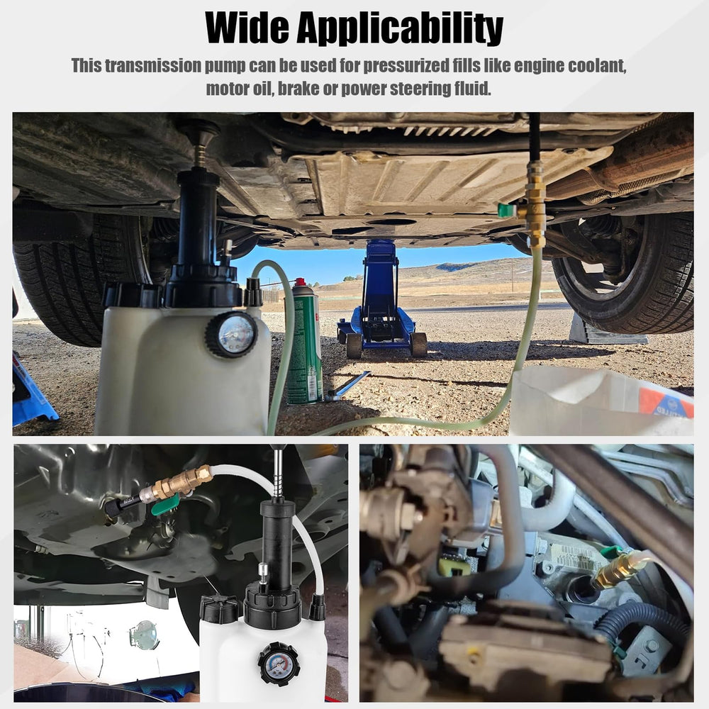 BetyBedy portable transmission fluid pump in a compact setup for on-the-go use