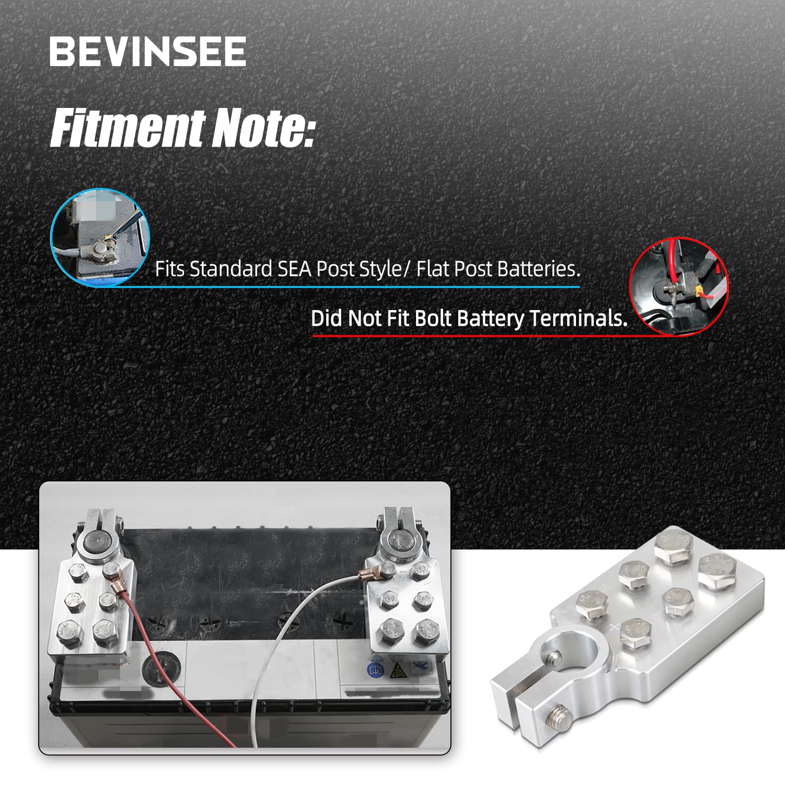 Bevinsee 4/0 AWG compatibility supports high-current connections