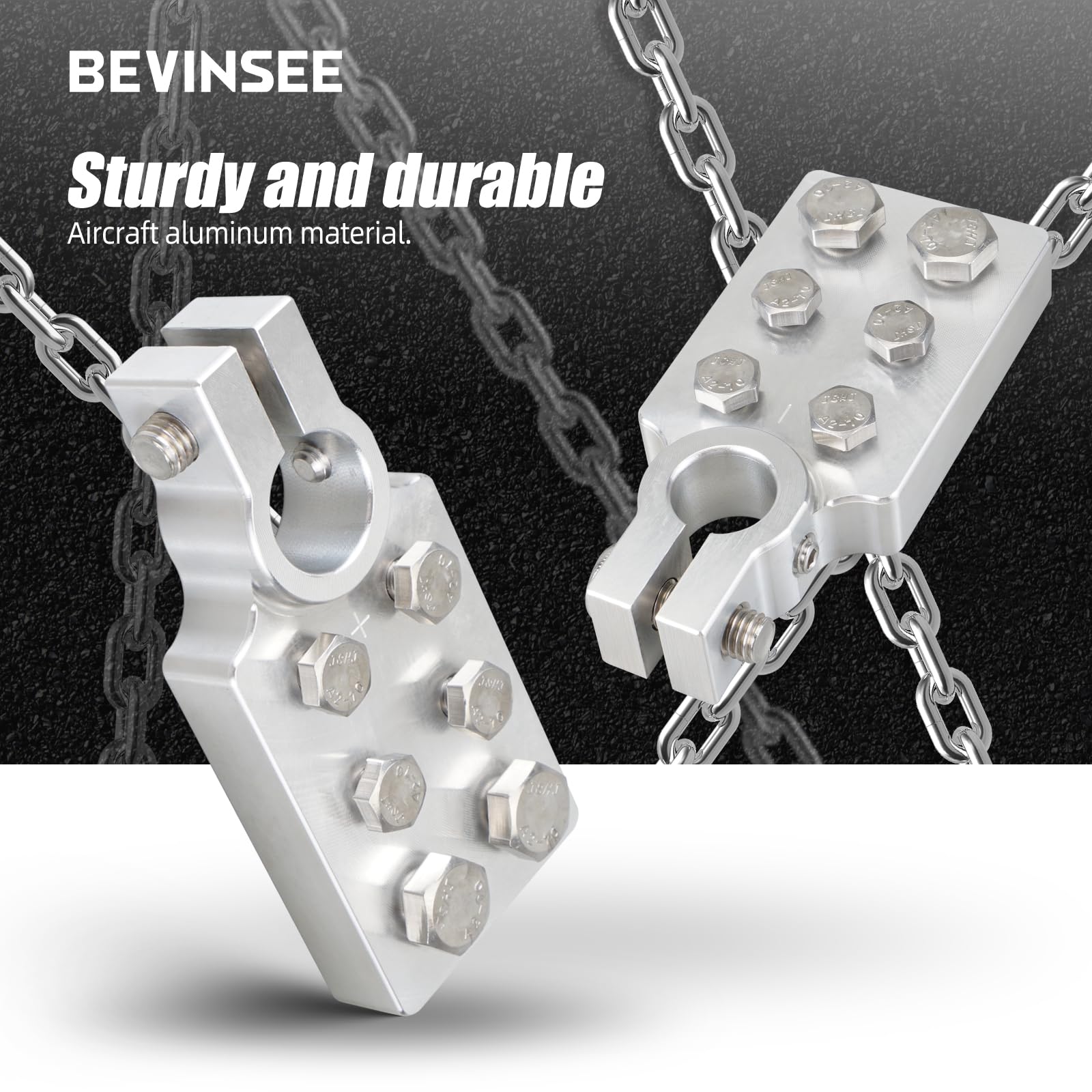 Bevinsee includes M8x4, M6x8, and M8x2 bolts for quick installation