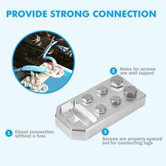Bevinsee battery-terminal cable clamp aids tidy car audio wiring.