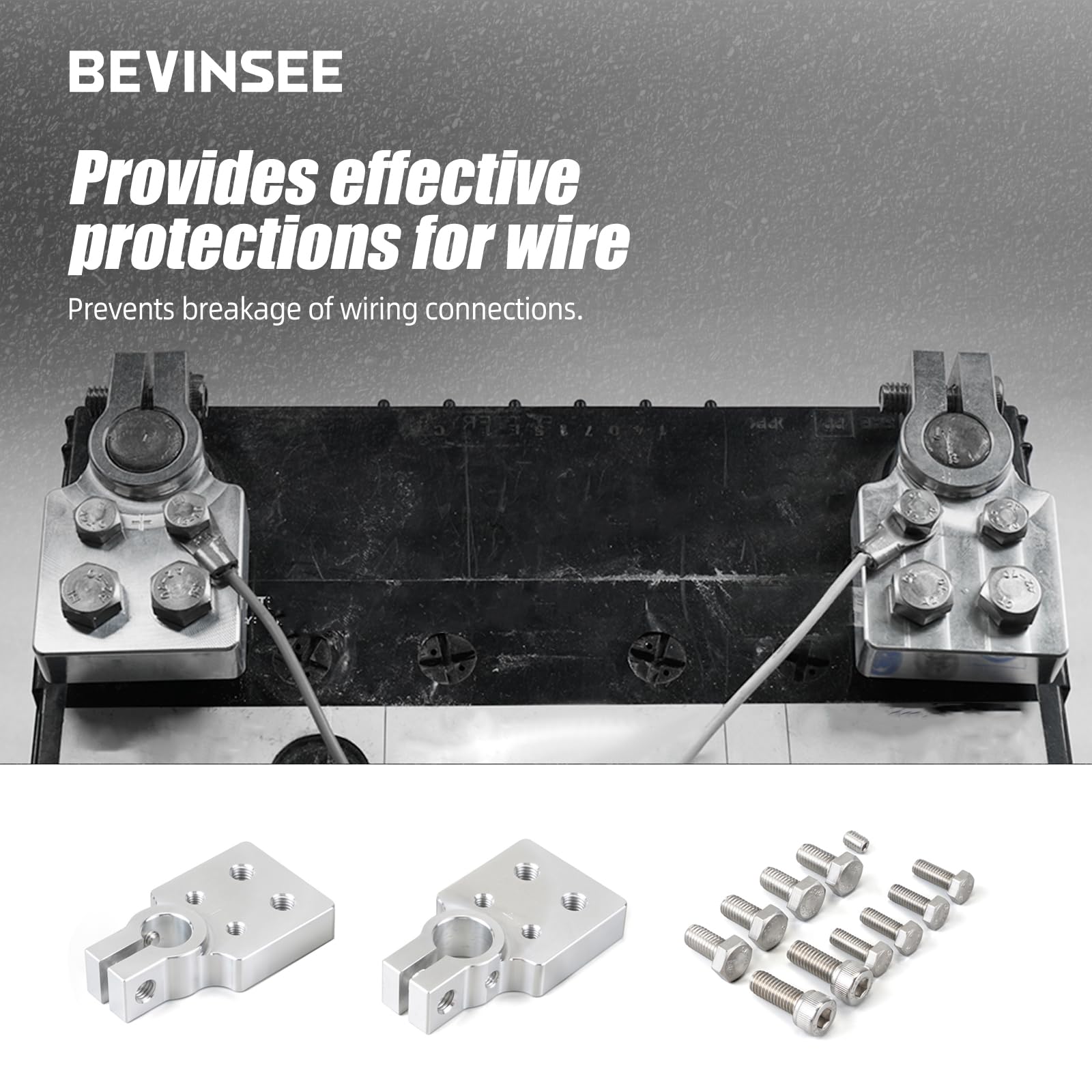 Bevinsee 4 spot clamps side profile highlighting compact versatile design