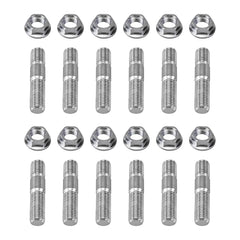 Bevinsee exhaust manifold stud set for Honda/Toyota/Nissan, durable stainless steel.