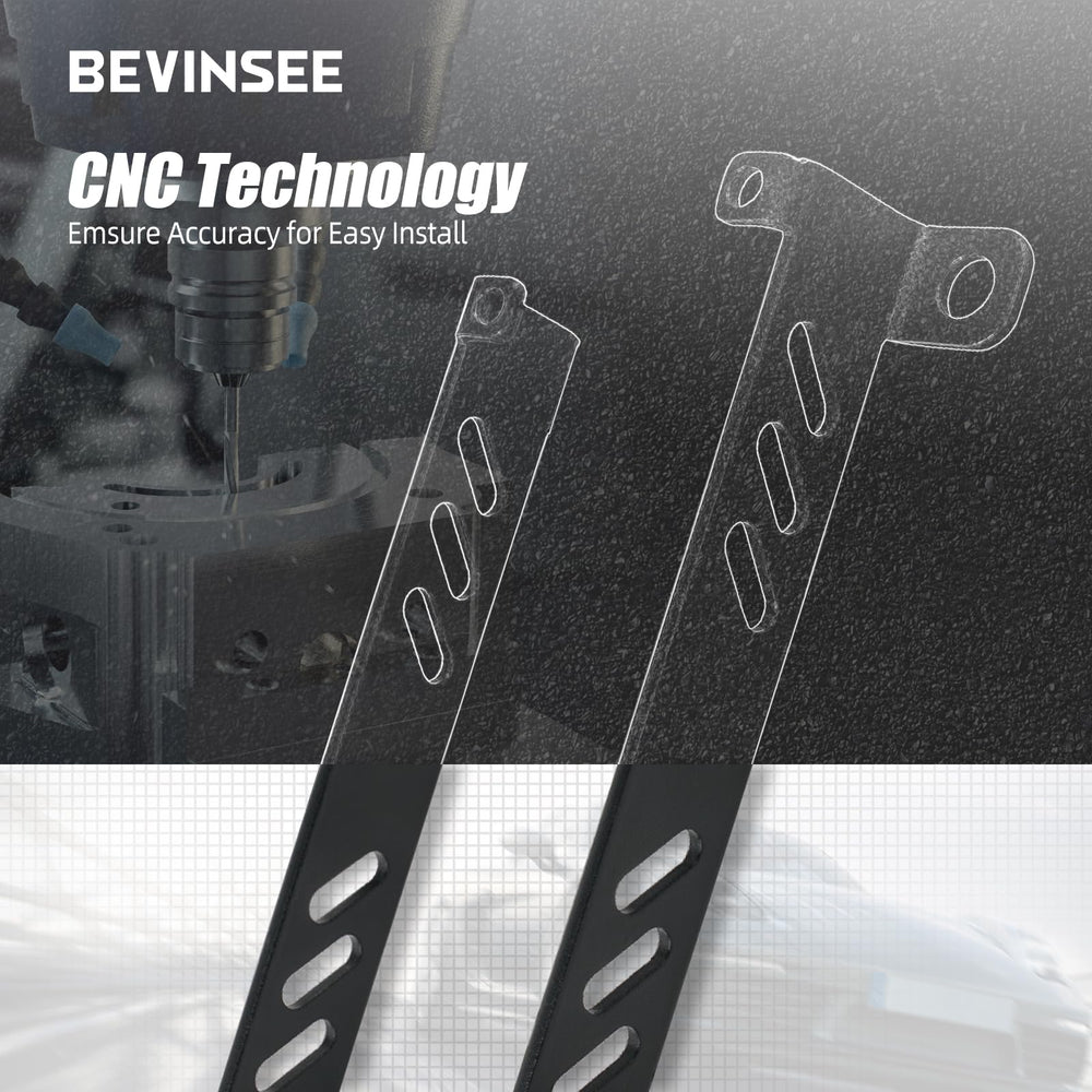 Bevinsee CNC-machined brackets offer precise fit for easy mounting.