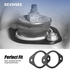 Bevinsee rear strut mount for E30 demonstrates bolt-on ease for fast installation.