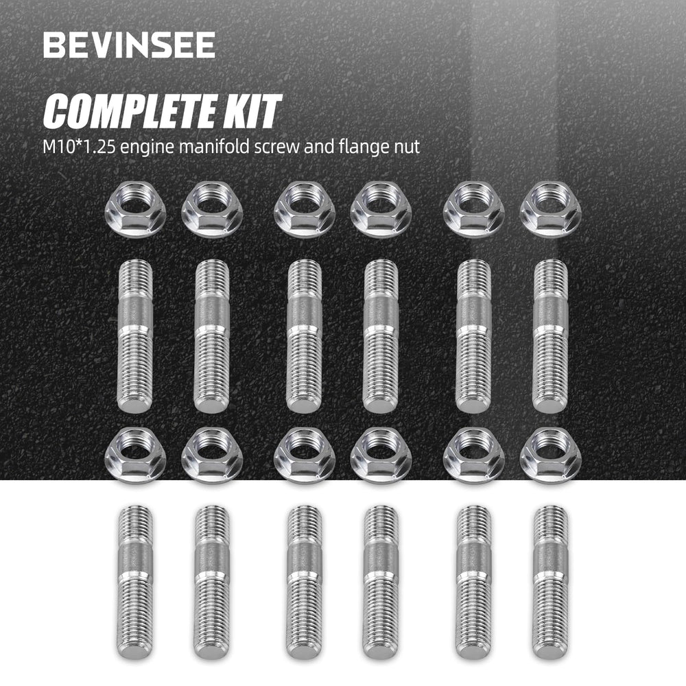 Bevinsee stainless steel stud and nut kit ready for engine work.