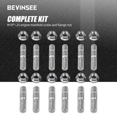 Bevinsee stainless steel stud and nut kit ready for engine work.