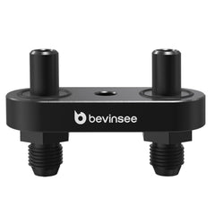 Bevinsee transmission cooler adapter plate in billet aluminum for durability and precise fit.