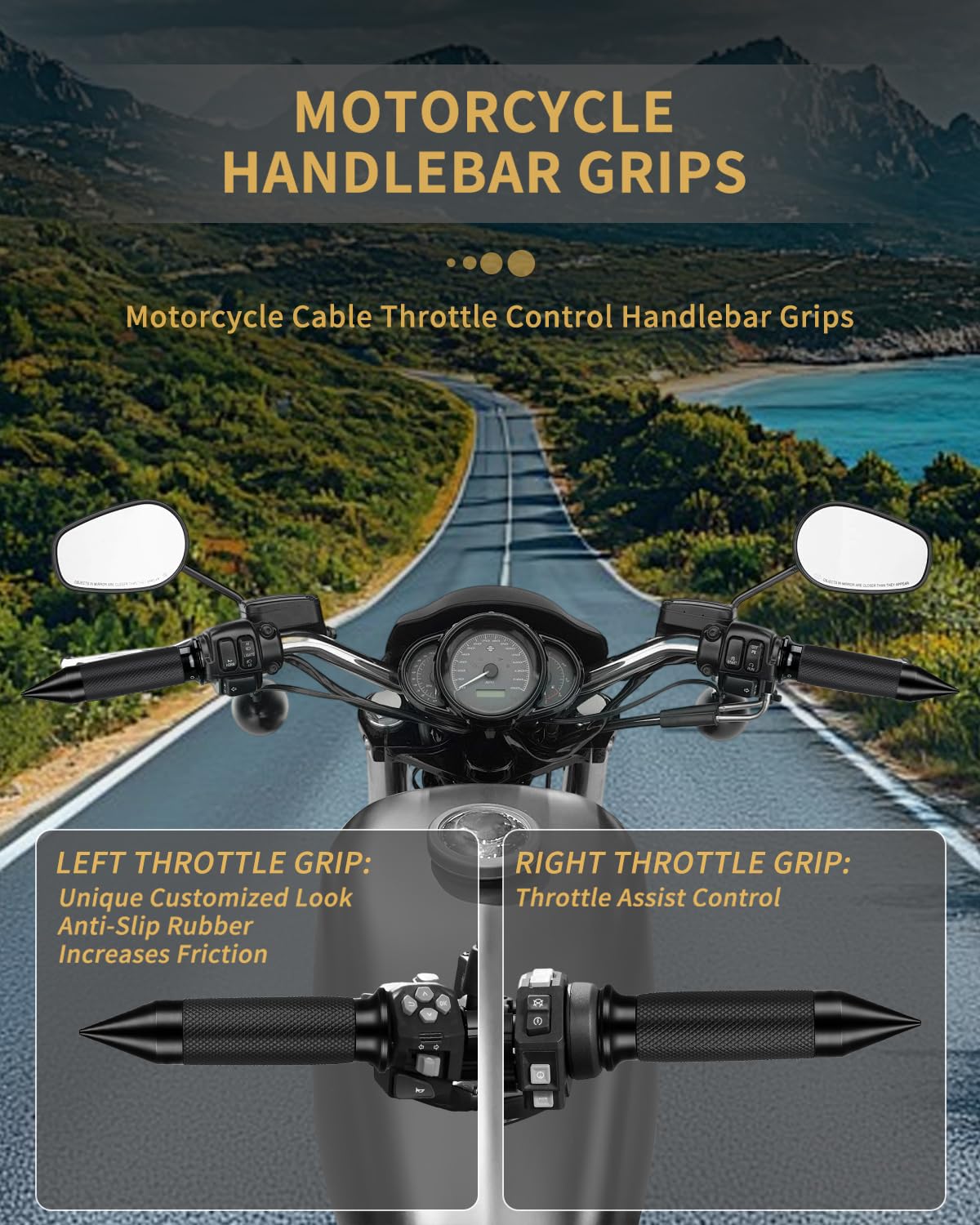 Beyisi hand grips close-up anti-slip grooves improve handling stability