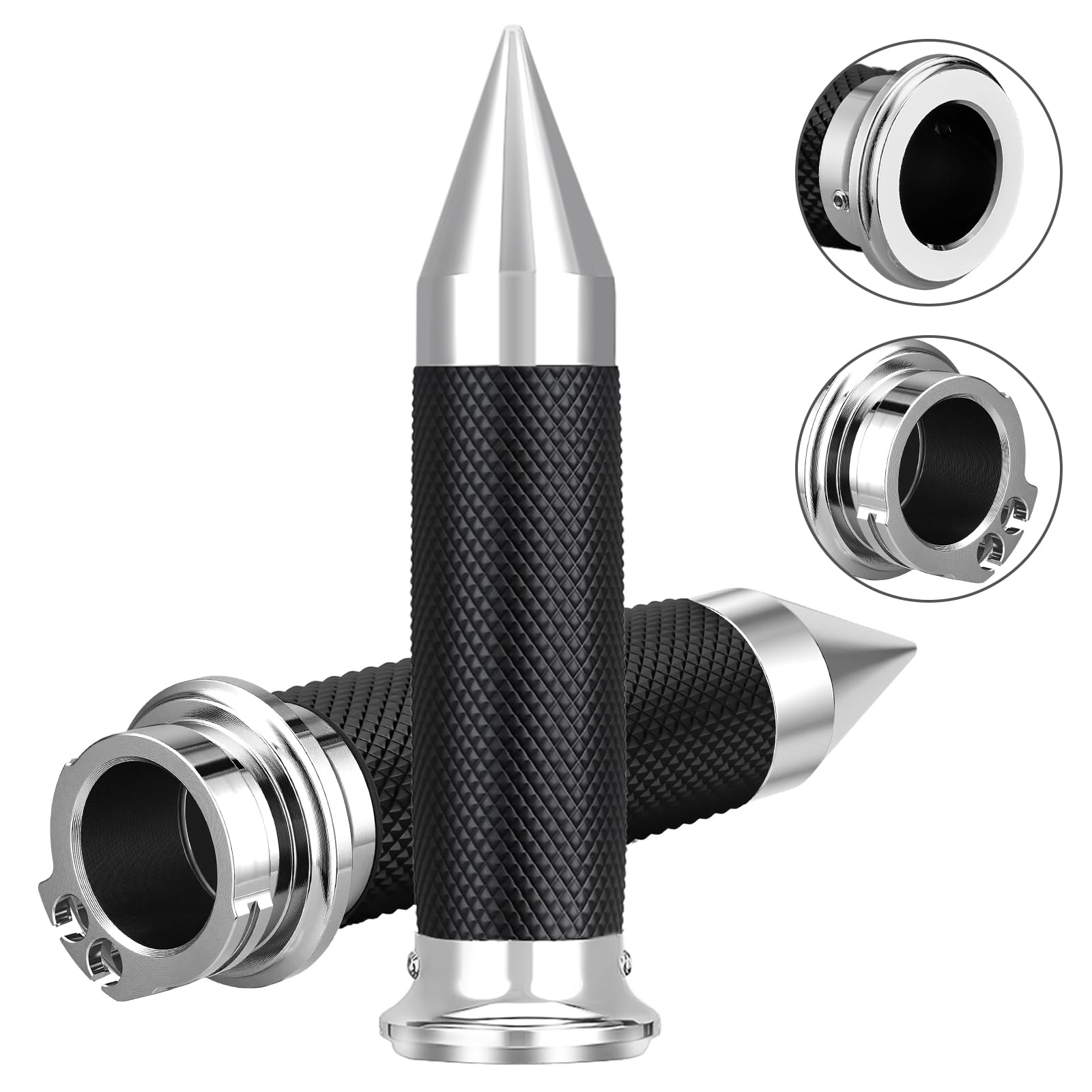 Beyisi packaging includes 1 pair of chrome grips.