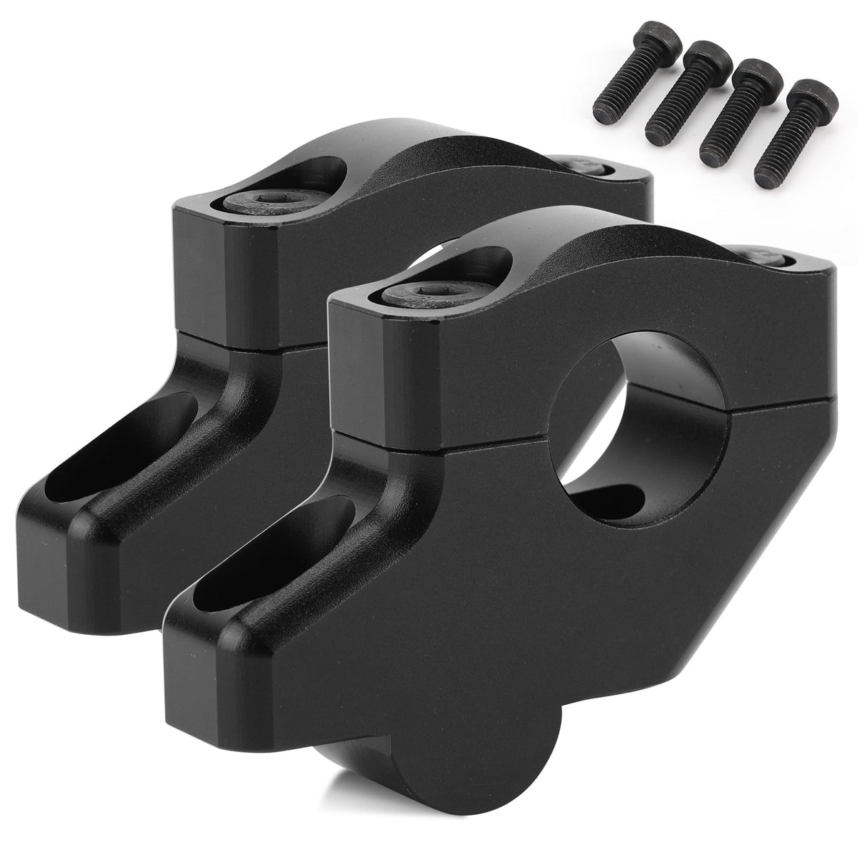 Beyisi handlebar risers with clamps ready for quick installation.