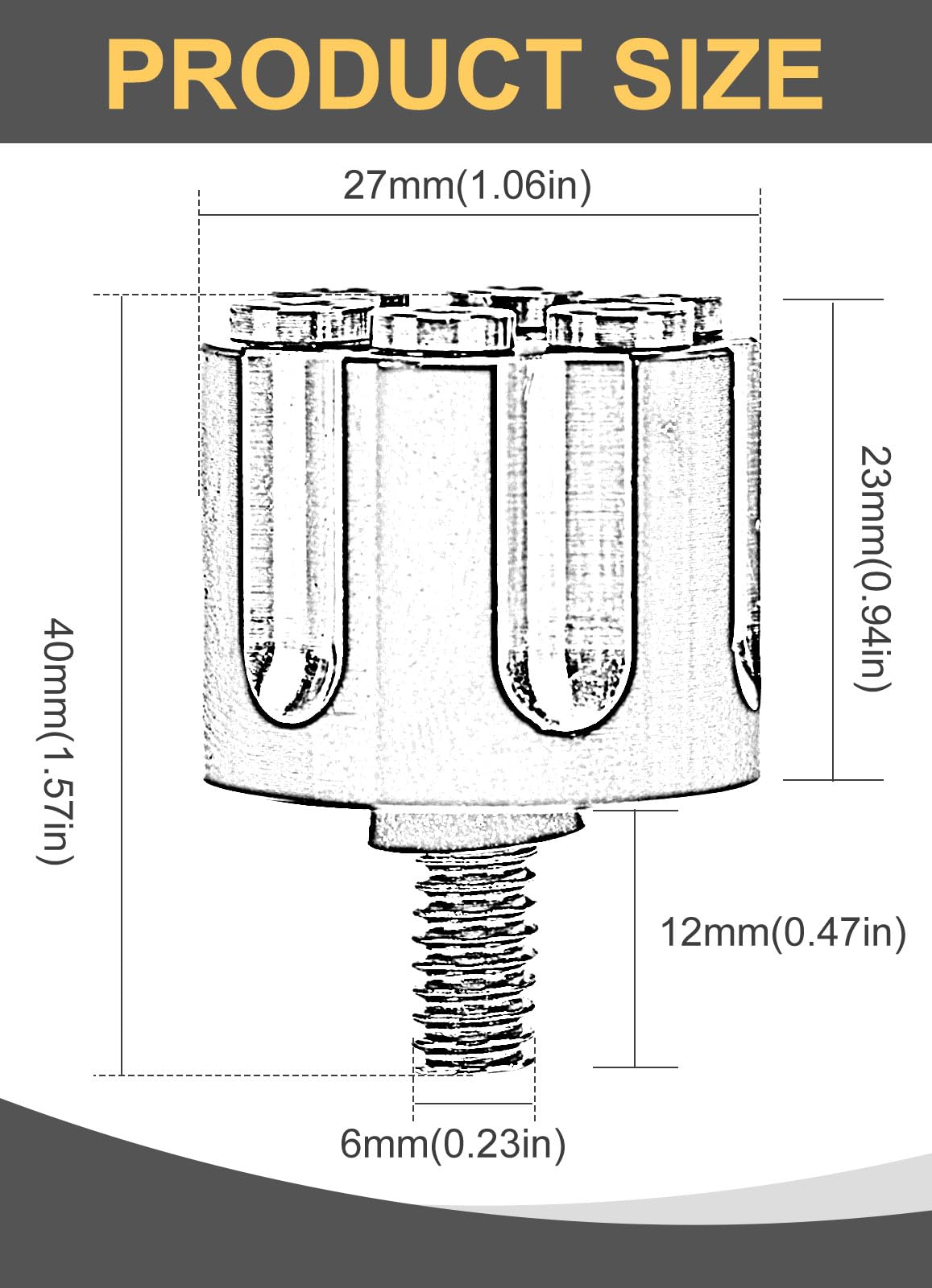 Beyisi rear bolt with included hardware for easy replacement.