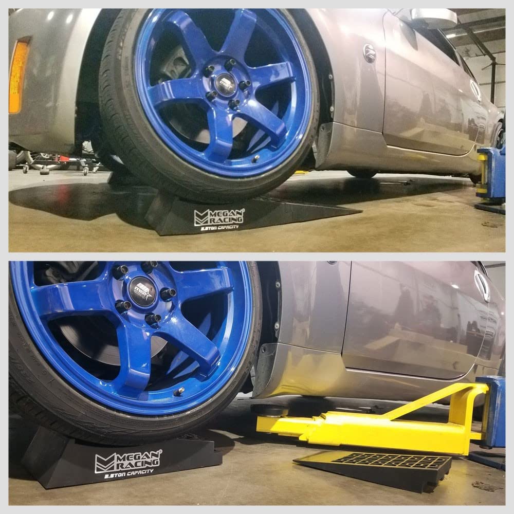 BFC Megan Racing high-strength plastic ramps offer durable support during lifts