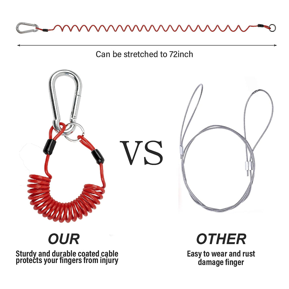 BFDKIT Breakaway cable carabiner connection supports safe trailer-tow integration.