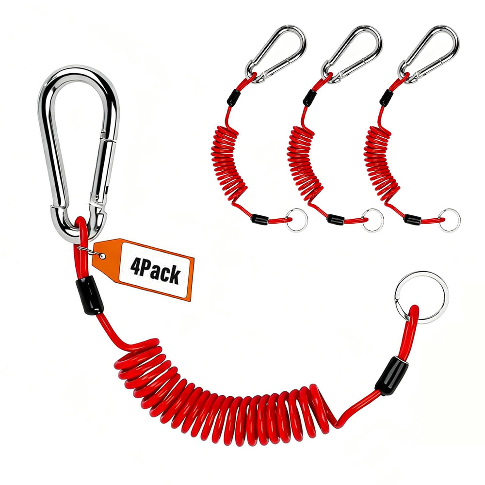 BFDKIT Breakaway cable in red, coiled design for easy storage and quick deployment.