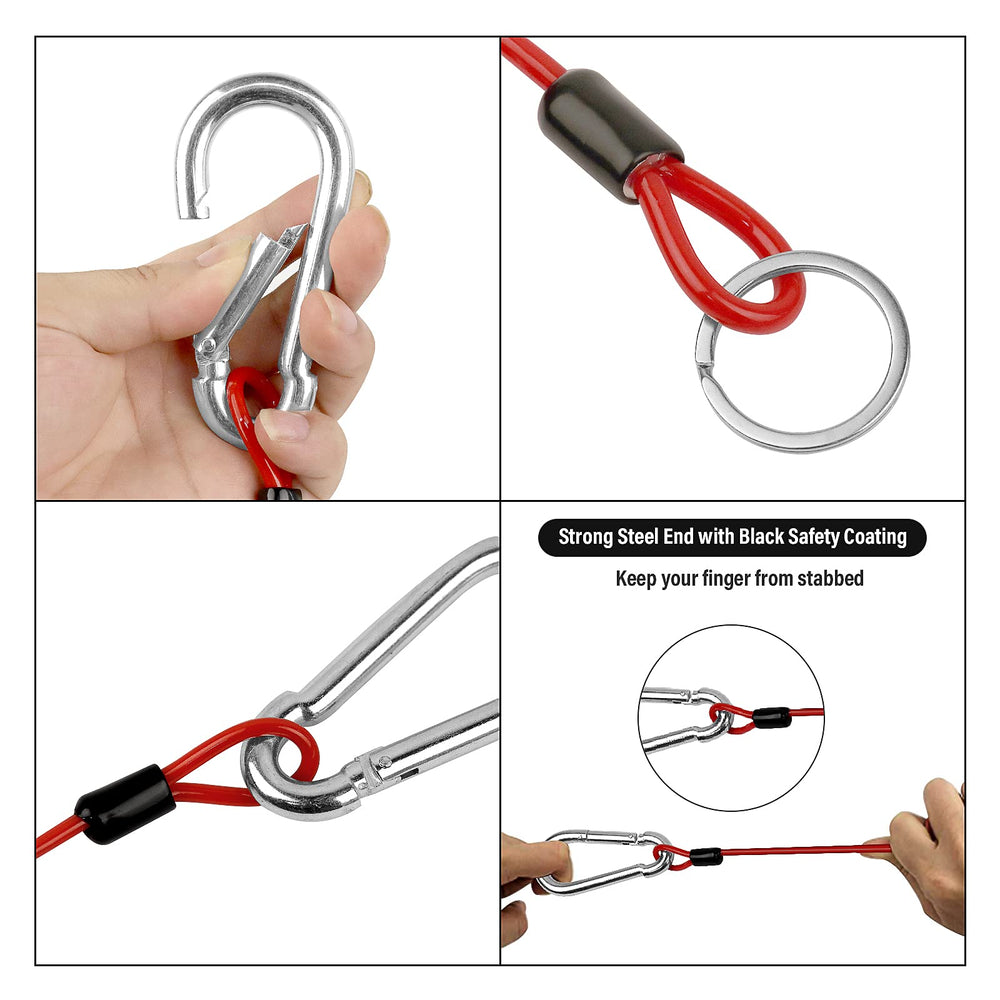 BFDKIT Breakaway cable UV-resistant PU coating resists corrosion and rust.