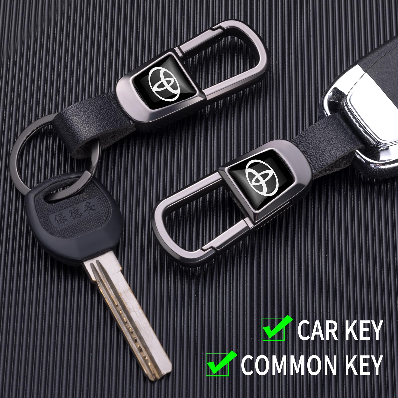BFIVEANTE leather keychain detail shows premium rope weave and scratch-resistant finish