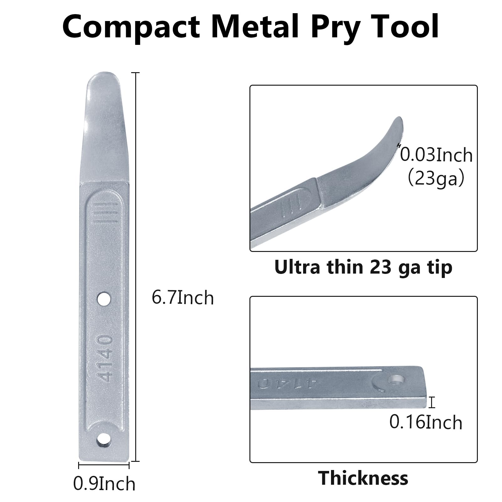 BFXM 4140 Pry Tool curved tip enables access to tight spaces