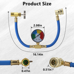 Brass connector on the BFXM hose for durable, leak-resistant performance