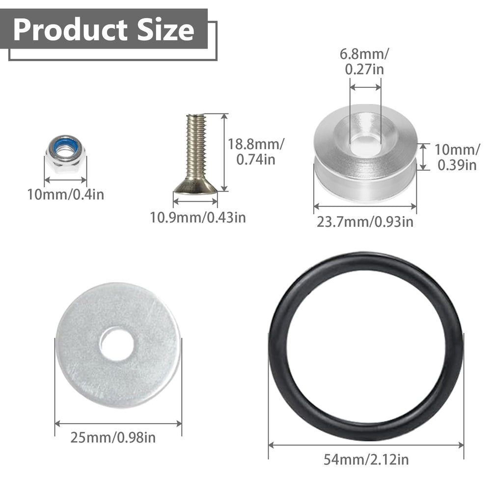 BFXM bumper kit includes stainless steel bolts for secure mounting