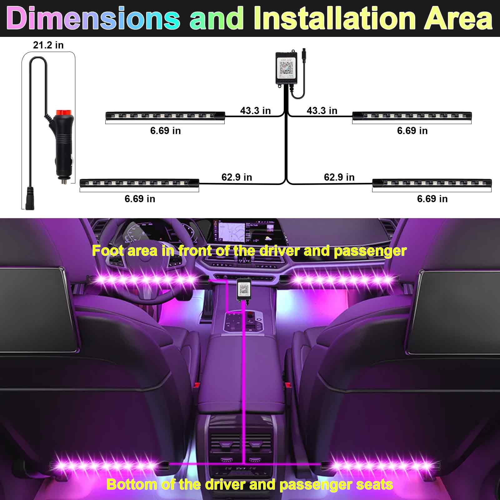 BFXM LED strip with music sync mirrors rhythm for a dynamic cabin atmosphere