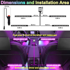 BFXM LED strip with music sync mirrors rhythm for a dynamic cabin atmosphere