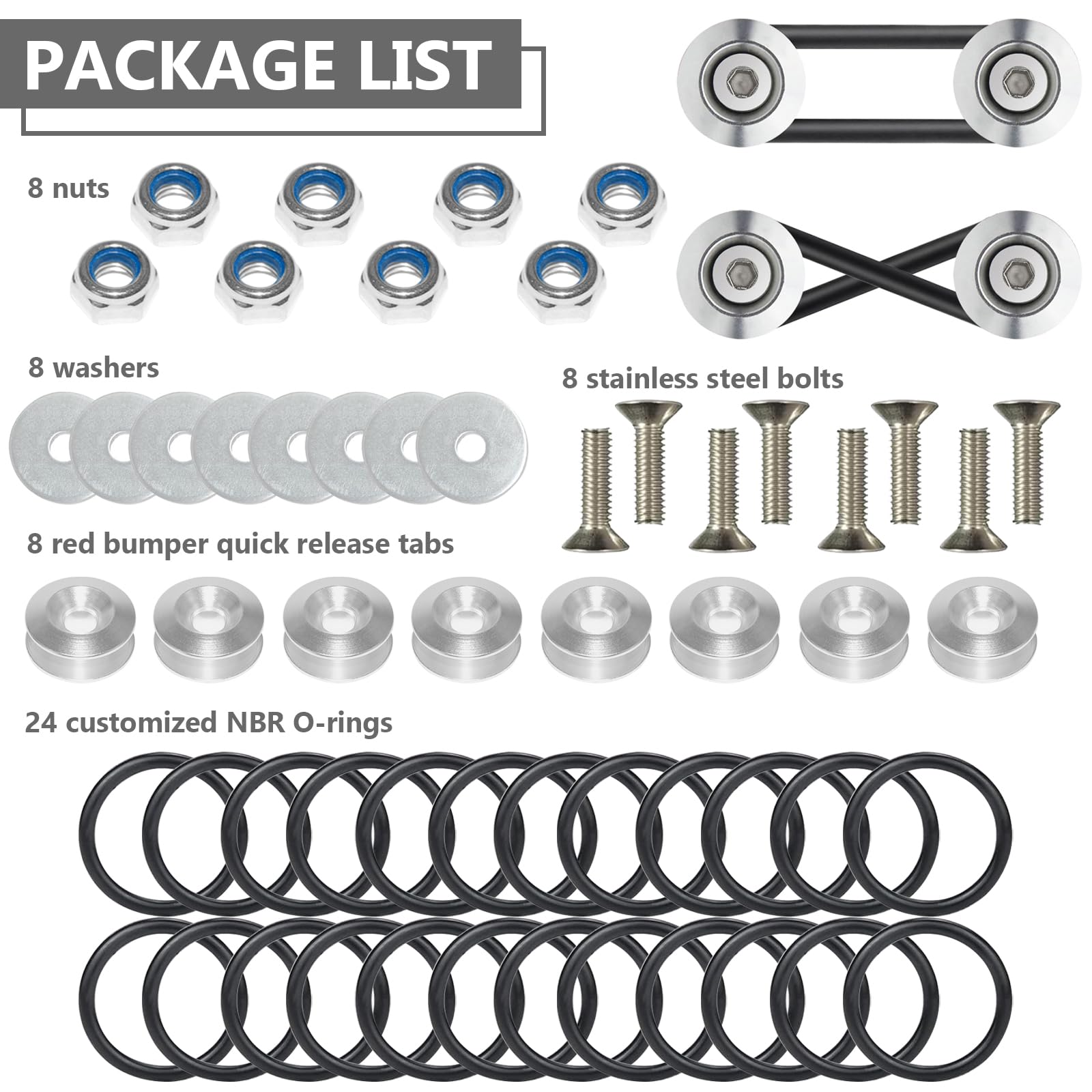 BFXM 24 O-rings provide replacement seals for lasting hold