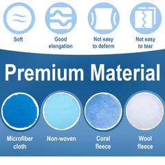 BFXM White wool pads packing list for medium polishing and wax application.
