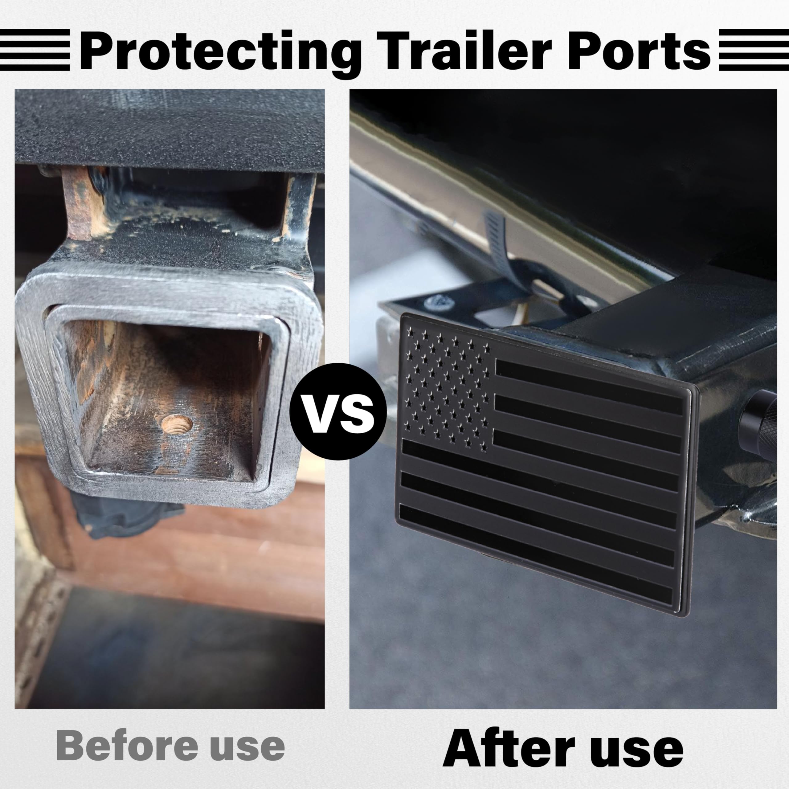 Patriotic trailer accessory from BFXM makes a great gift for outdoors enthusiasts.