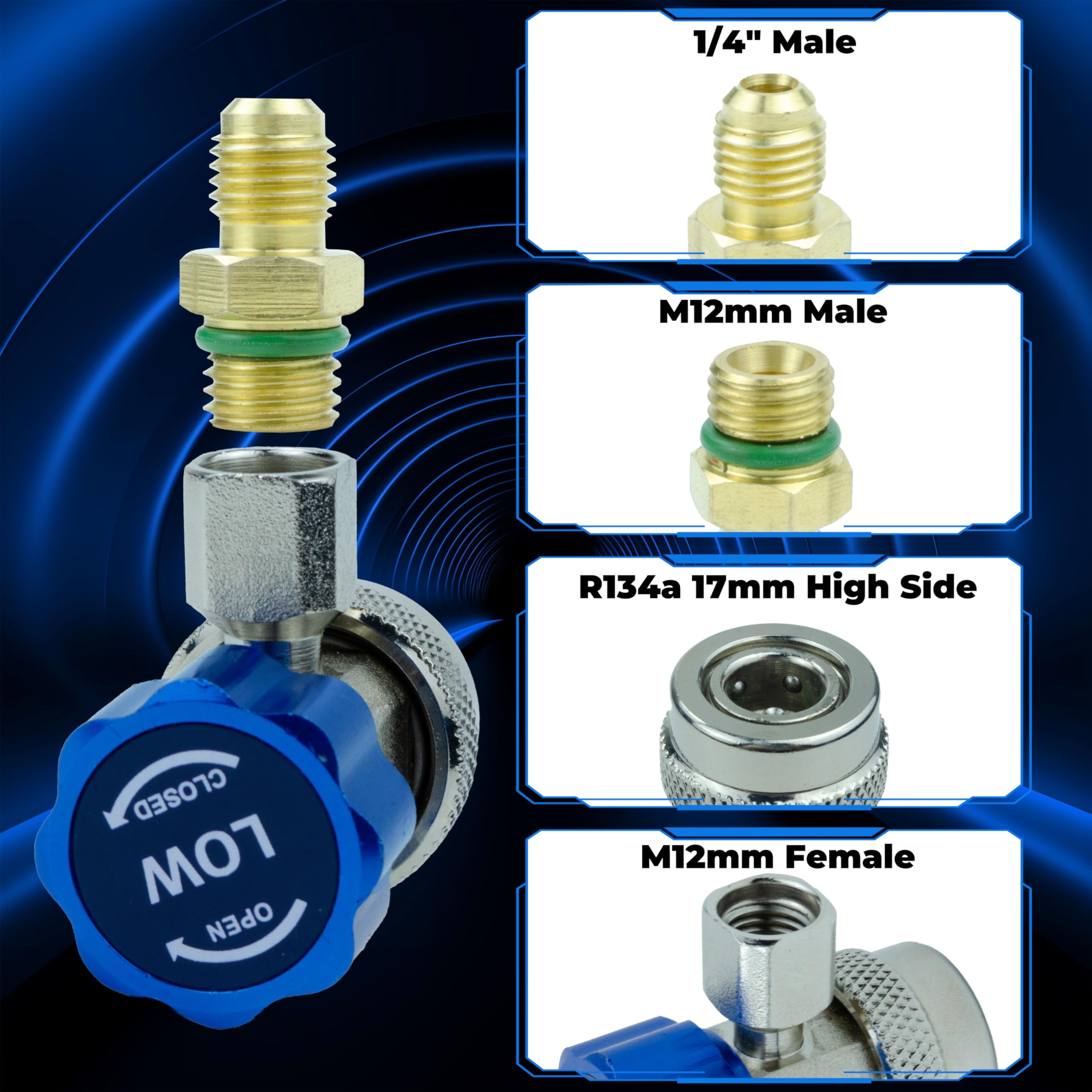 BFXM quick adapter with bronze-nickel plating resists wear