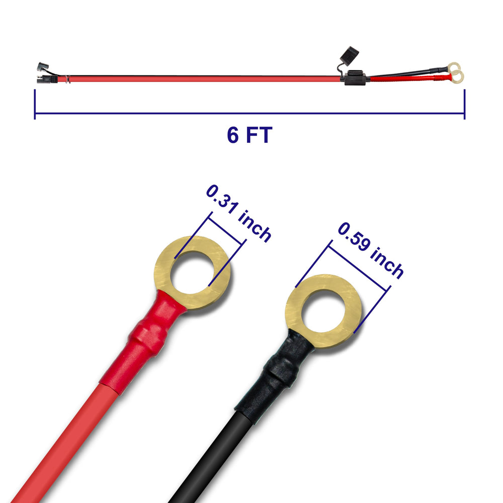 BFXM quick-connect SAE harness for fast battery hookups