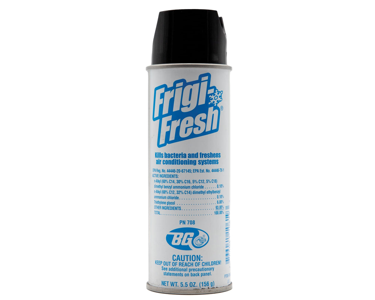 BG Frigi-Fresh spray application neutralizes odors in car A/C system for a fresher cabin