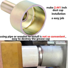 BgfWssh trailer dust cap driver in-use aids precise lip seating.
