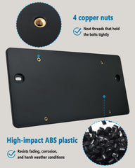BGGTMO ABS plastic frame resists scratches and corrosion
