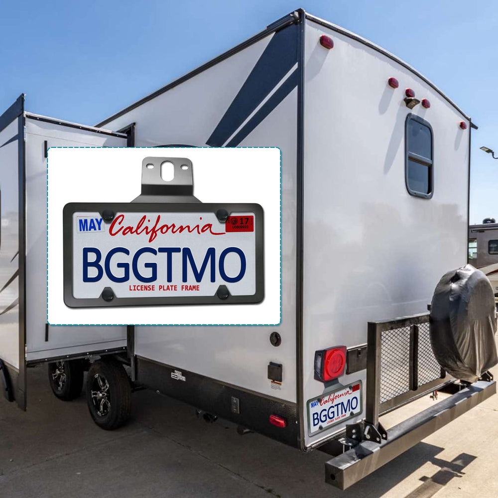 BGGTMO rustproof aluminum material close-up highlights durable exterior for outdoor trailers.