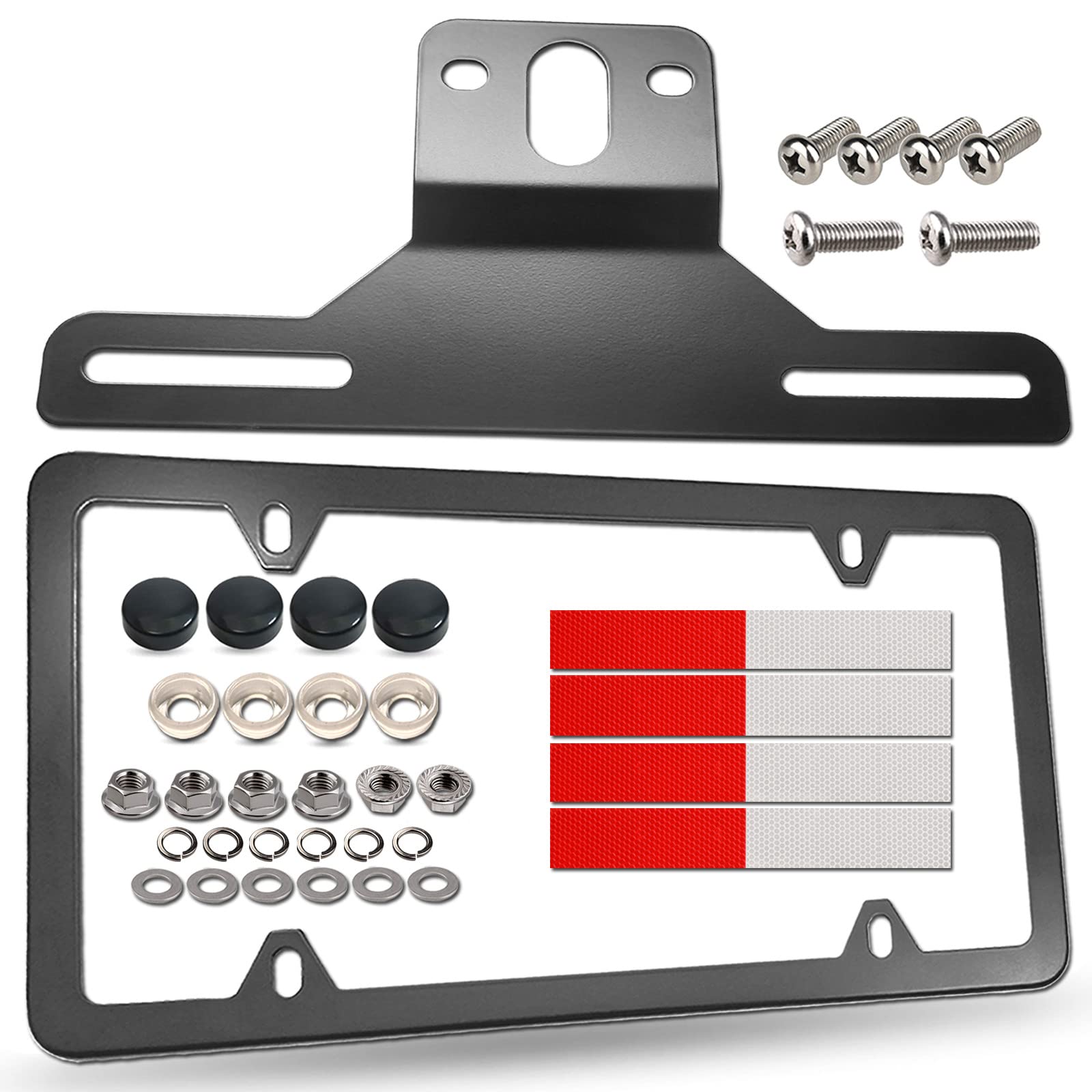 BGGTMO trailer bracket front view shows sturdy rustproof aluminum for durable trailer protection.