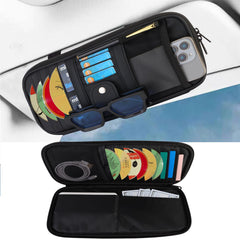 BGMTIMAI car visor organizer front view showing spacious layout for quick access