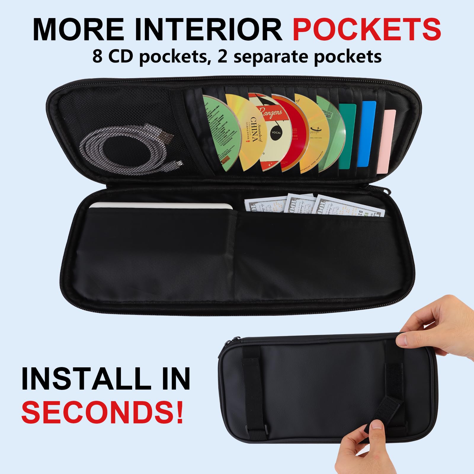 BGMTIMAI car visor organizer sunglasses clip keeps shades within reach