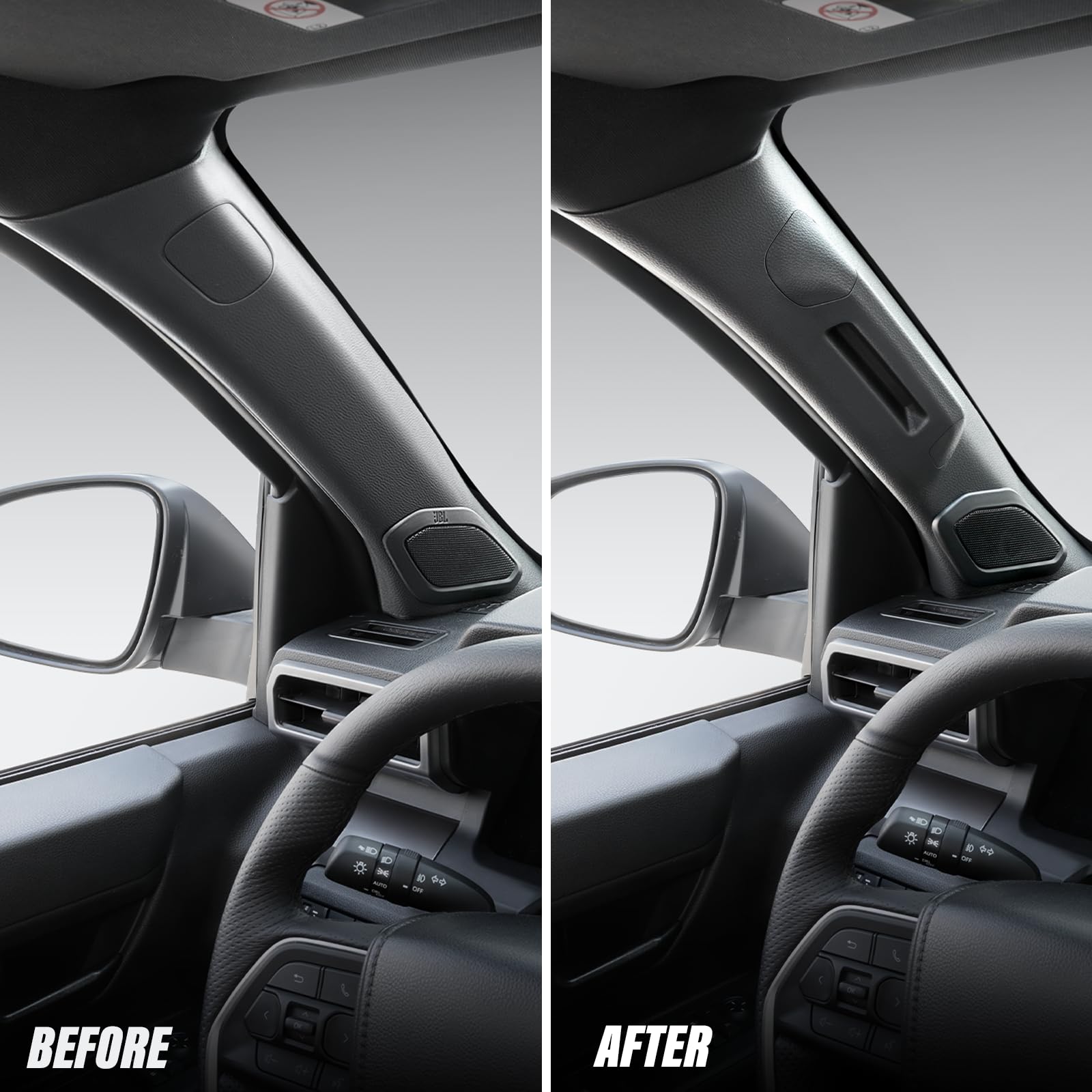 bgucar airbag-safe design maintains compatibility with factory safety systems