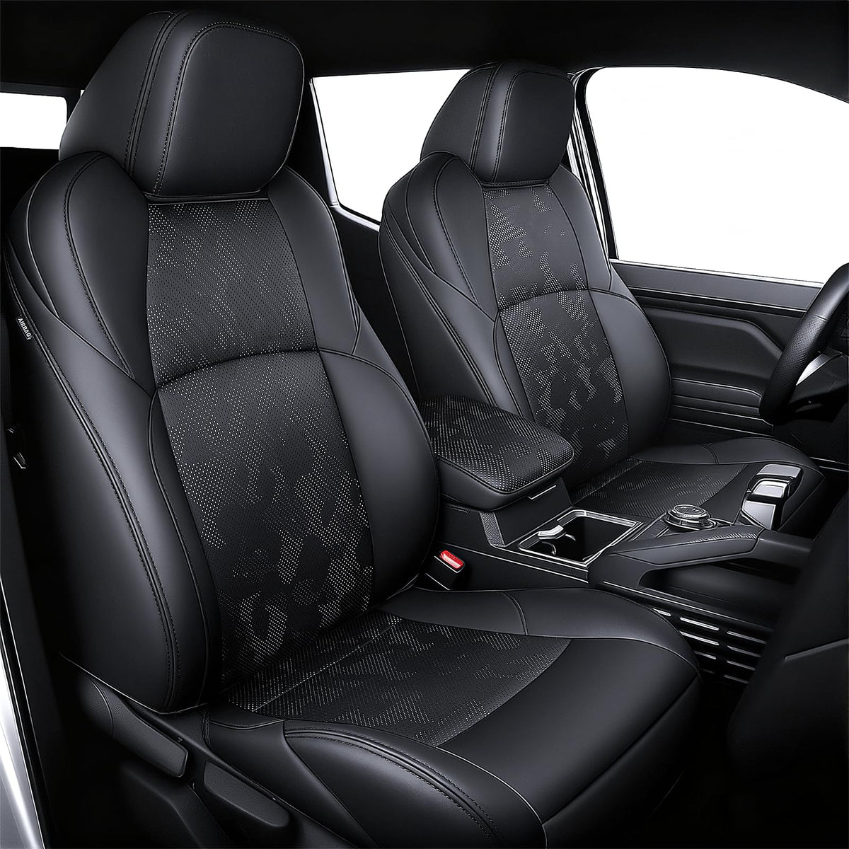 BGUCAR leather seat covers for Tacoma Gen 4 double cab with a premium look and precise fit.